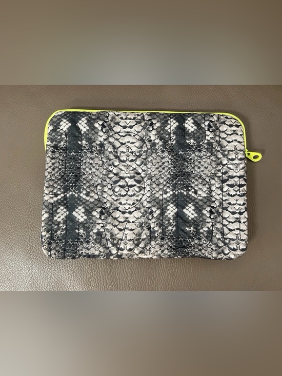 Marc Jacobs Metallic Sequin Snake Embossed Calfskin Stripe  Marc by Marc Jacobs Gray Snake-Print iPad bag